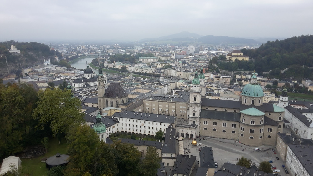 Salzburg von der Festung Hohensalzburg aus